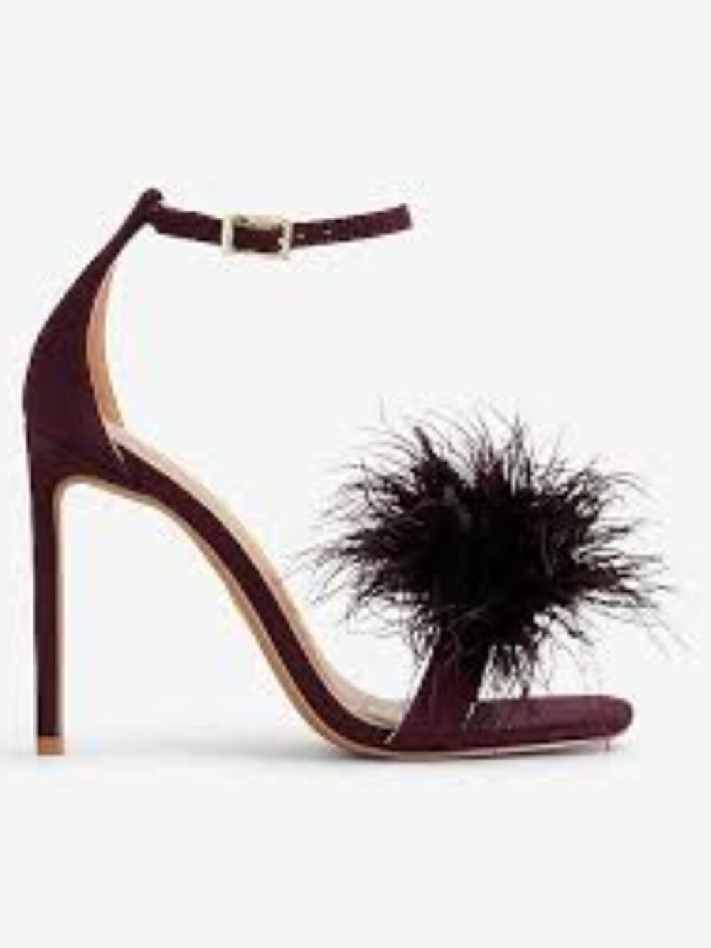 Express Feather Toe Heeled Sandals